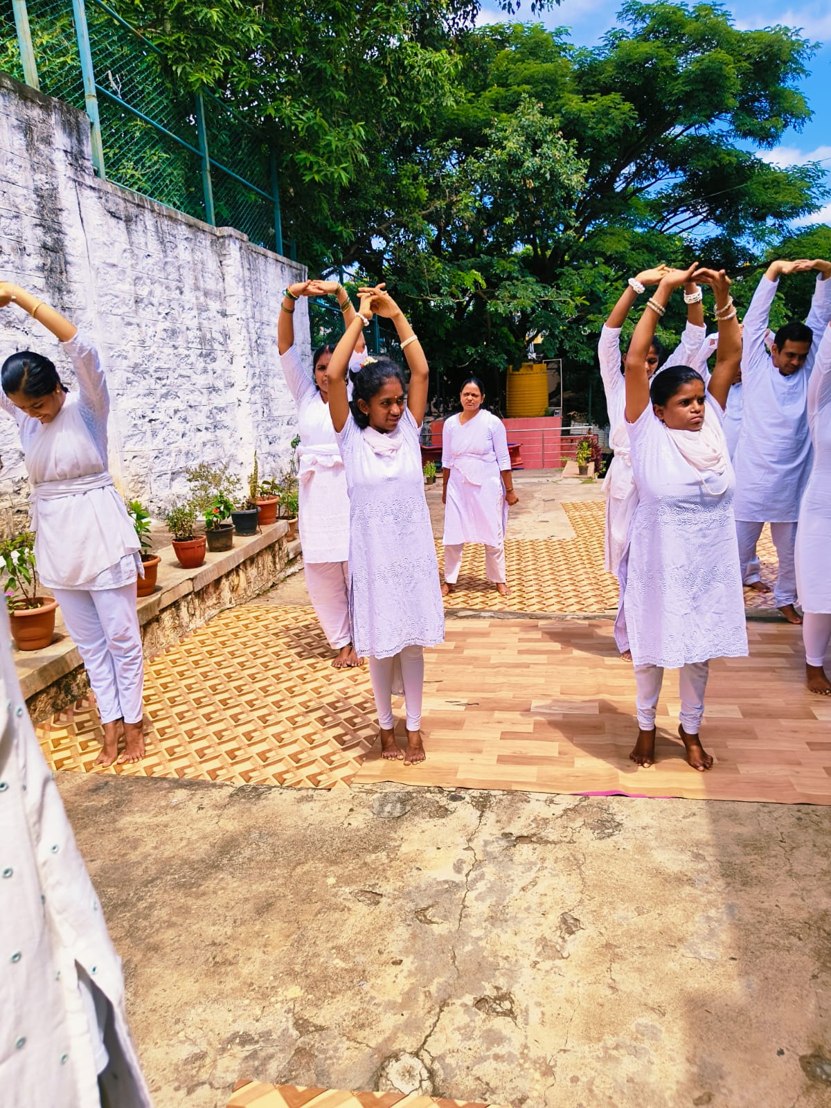 Yoga Day celebration at Navachethana Trust