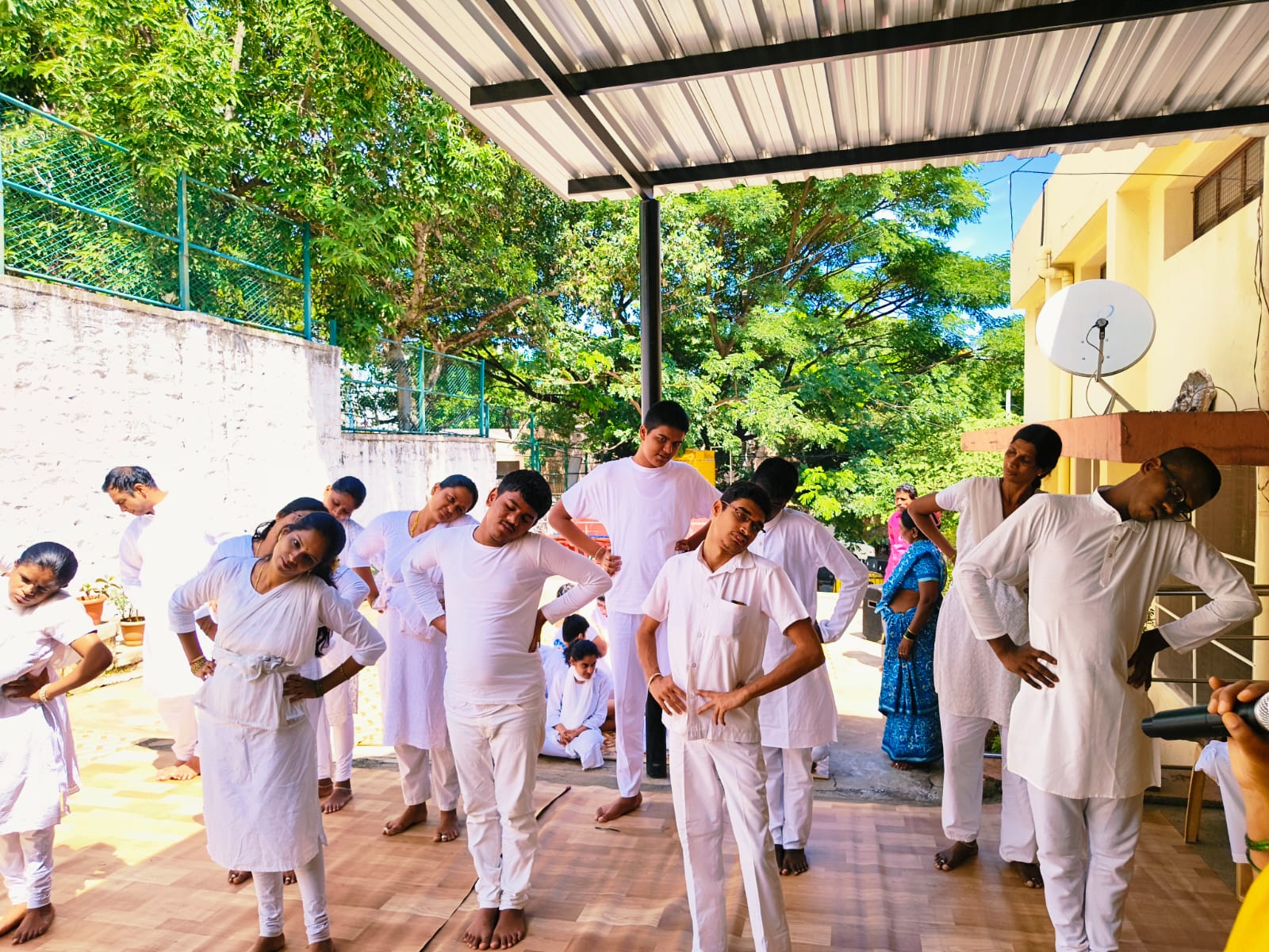 Yoga Day celebration at Navachethana Trust